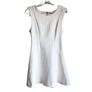 Free People Women's Dress Size S Beige Zip Up Sleeveless Knee Length Stretch